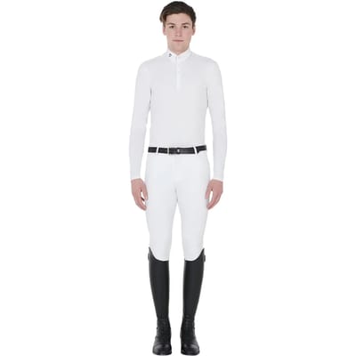 Paardrijpolo met lange mouwen Equestro