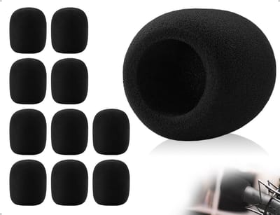 Dailygoods - 10 Stuks Microfoon Windkappen - Wasbare Popfilters voor Karaoke en Shows