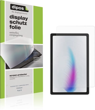 dipos – 2x Matte Beschermfolie geschikt voor Hotwav Pad 8 | Krasbestendige & antireflecterende Screenprotector Ultra-Thin