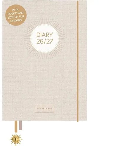Pimpelmees A5 Schoolagenda 2026 - 2027 Luxe Warm Nude