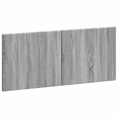 vidaXL - Wandgemonteerd - Hoofdbord - BREDA - Grijs - Sonoma - Bewerkt - hout