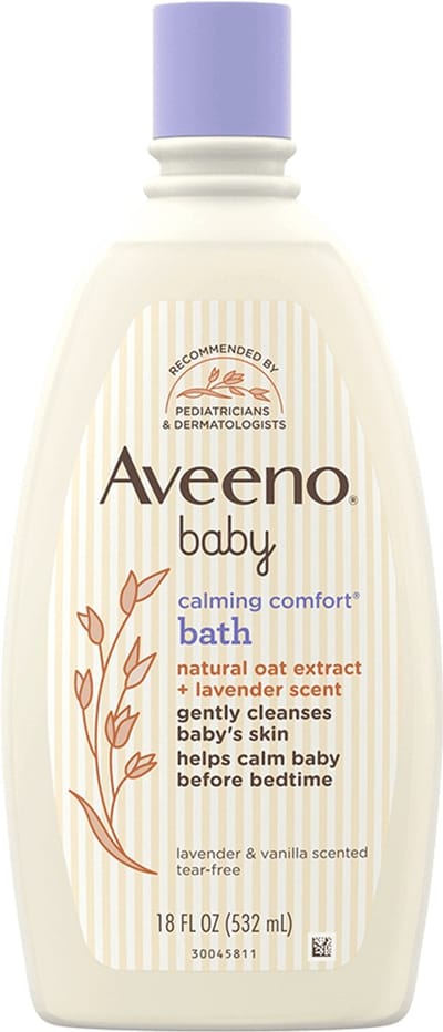 Aveeno Baby Nighttime Calming Comfort Bath, Body & Hair Wash – Lavender & Vanilla – 532 ml