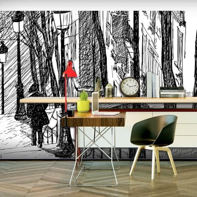 Fotobehang – Behangpapier - Fotobehang XXL - trap - Montmartre 550x270 - Artgeist