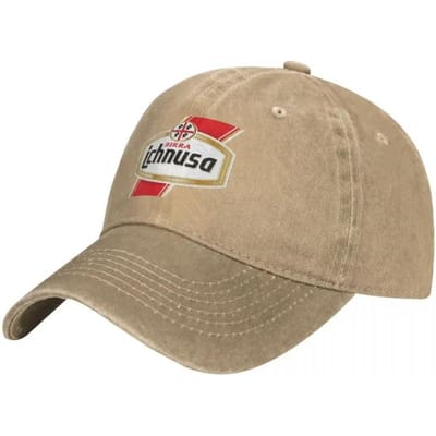 Ichnusa Gewassen Baseballpet Bier Sardinië Y2K Leuke Truckerpet Zomer Mannen Vrouwen Buiten Sportschool Gepersonaliseerd Logo Baseballpetten Adjustable beige