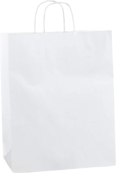 Wit Papieren Zakken Recyclebaar En Herbruikbaar 50 Stuks - Middelgroot 250x110x310mm