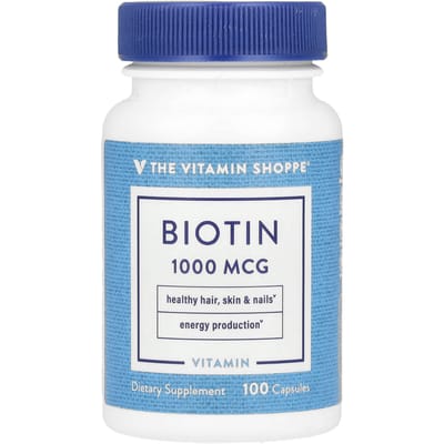 The Vitamin Shoppe, Biotine, 1.000 mcg, 100 capsules