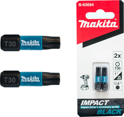 Makita B-63694 Impact Black Impact Screwdriver Bit 2 Pieces