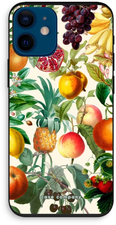 Case Company® - Hoesje geschikt voor iPhone 12 mini hoesje - Classic Flora - Biologisch Afbreekbaar Telefoonhoesje - Bescherming alle Kanten en Schermrand