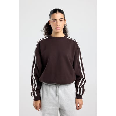 America Today Siloh Dark Brown Größe: S | Longsleeves Outlet | Damen | Braun
