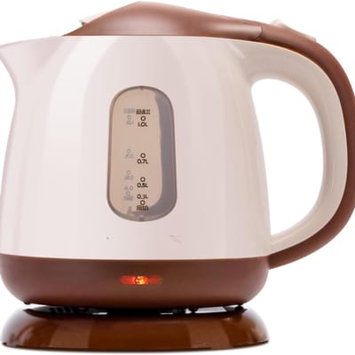 AHD® Waterkoker - Elektrische Waterkoker - Waterkoker RVS - Waterkoker - Bruin - 21cm x 15cm x 19cm