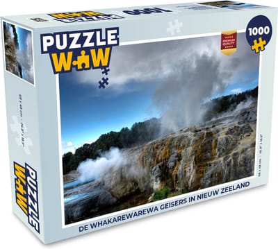 Puzzel De Whakarewarewa geisers in Nieuw Zeeland - Legpuzzel - Puzzel 1000 stukjes volwassenen