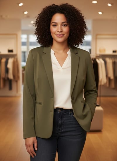 YEST CURVE Vita Essential Cover ups - Army Green - maat 3(52)