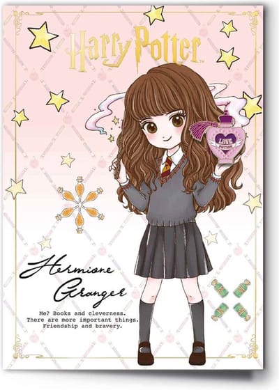 The Carat Shop - Harry Potter - Hermione karaktergroetkaart met pinbadge
