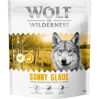 Wolf of Wilderness Adult "Sunny Glade" Venison - graanvrij - voordeelverpakking: 4 x 1 kg Nieuwe Receptuur