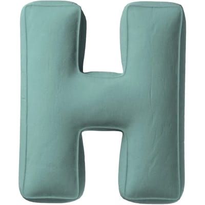 Kussen letter h Yellow Tipi Posh Velvet