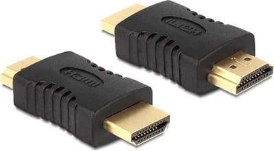 HDMI (m) - HDMI (m) koppelstuk versie 1.4 (4K 30Hz) / zwart