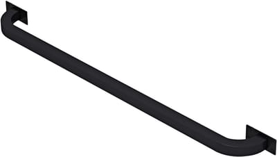 Trapleuning Handgreep - Stevige Leuning - Veiligheid Binnen - Smeedijzeren Constructie - 200cm Lengte - Zwart