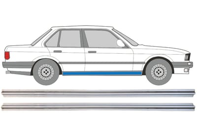 Binnenste reparatie dorpel voor BMW 3 E30 1982-1994 / Links + Rechts / Set