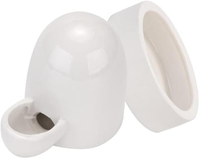 Kippen Drinkbak - Gevogelte Voerbak - Voedsel en Water - Veilig en Duurzaam - 335 Gram - Wit