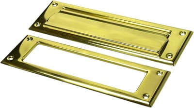 Massieve Postsleuf - Messing Deurklep - Brieven Post Ontvangen - Zware Gesmeed Messing Constructie - 10 x 3 Inch