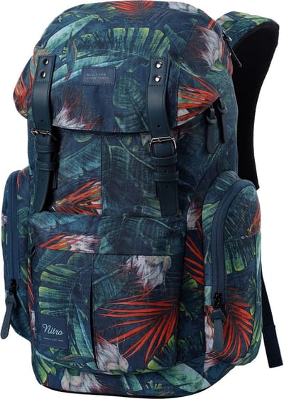 NITRO Vrije tijd rugzak Rugzak met laptopvak Urban Collection Daypacker Backpack 32L Tropical Kleurrijke