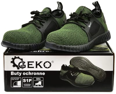 GEKO Sportieve veiligheidsschoenen - ademend textiel - maat 41 - S1P SRA norm