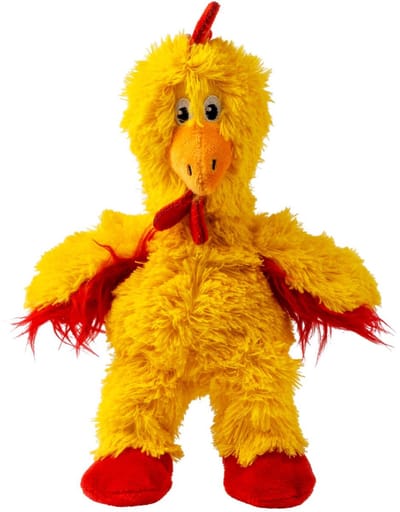 Kong Knots Chicken - Hondenspeelgoed - Geel S
