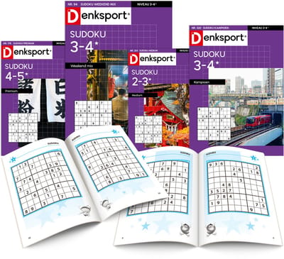 Denksport Sudoku puzzelboek pakket nr. 10