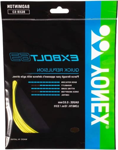 Badminton Snaren - Sport Snaren - Snaren Spannen - Hoge Kwaliteit - 10 Meter - Geel
