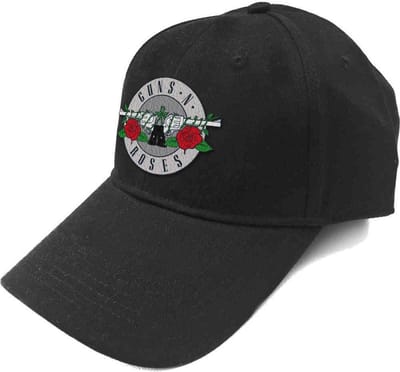 Guns N' Roses - Silver Circle Logo Baseball pet - Zwart