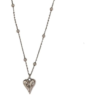 925 Sterling Zilver LOVE Hart Ketting voor Vrouwen Koppel Accessoires Mode Vintage Eenvoudige Ster Party Sieraden Groothandel gray