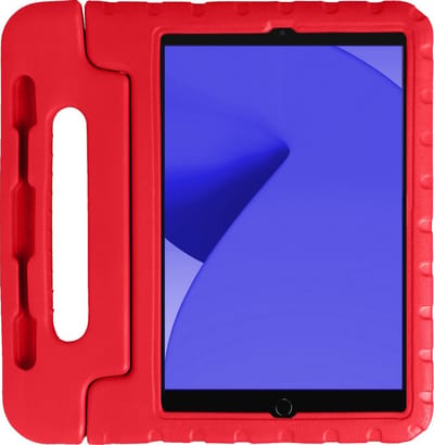 Hoes - Geschikt voor Apple iPad 8 (2020) - 10.2 inch - 8e Generatie - Kinderhoes Shockproof Bumper - Kidsproof Case - Tablet Hoesje - Kinder Hoesje Cover - Rood