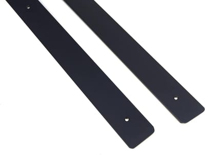 Hoekprofiel Werkblad - Afwerklijst Keuken - Werkblad Afwerken - Met Schroefgaten - 60cm x 38mm - Zwart