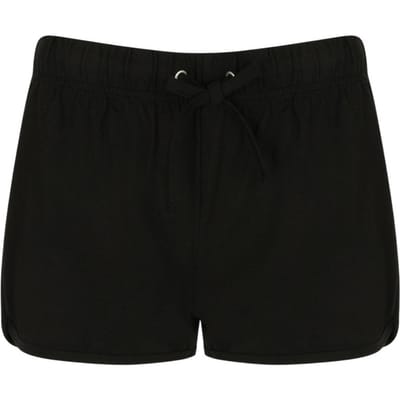 SF Women Dames/dames Retro Shorts (Zwart)