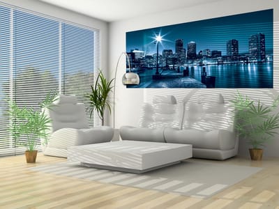 City Boston Skyline Photo Wallcovering