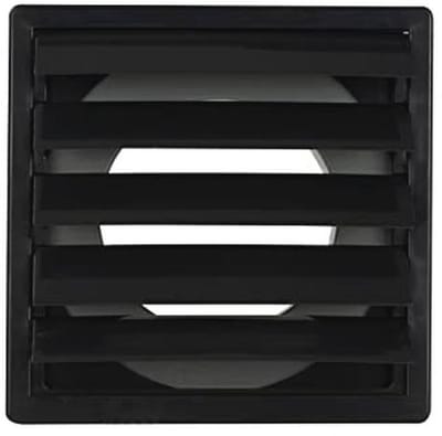 Ventilatierooster vierkant kunststof voor afvoerlucht 170 x 170 mm met Ø 100 mm