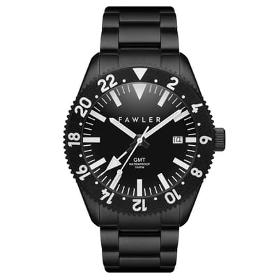 Métier II | Limited-Edition Zwart Roestvrijstalen GMT-Horloge