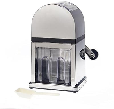 Handmatige ijsbreker voor cocktails en smoothies met ijsbak en schep