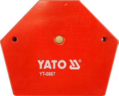 Yato - Magnetische Hoeklas - 111x136x24 mm - Sterke Ferrietmagneten - 34 kg Capaciteit - Poedercoating