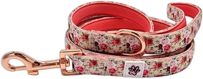 Hondenriem - Leiband Hond - Kleurrijke Honden Riem - Roze - Rozen - Roses are Fur-ever - Paw My God!