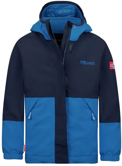 Trollkids Kjerag Jas Blauw 92 cm Jongens,Meisjes
