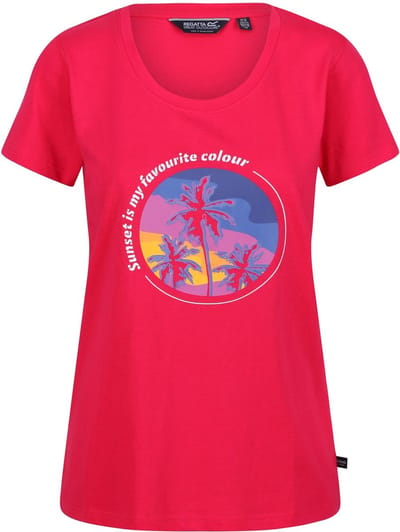 Regatta Dames Filandra T-Shirt Pink Fusion Maat 36