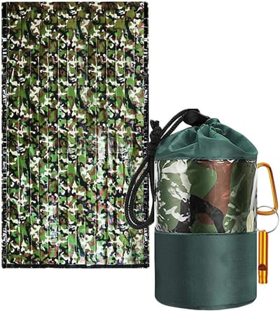 Noodslaapzak - Overlevingsdeken Bivakzak - Outdoor Noodsituaties - Houdt 90% Warmte - 210 x 90 cm - Oranje