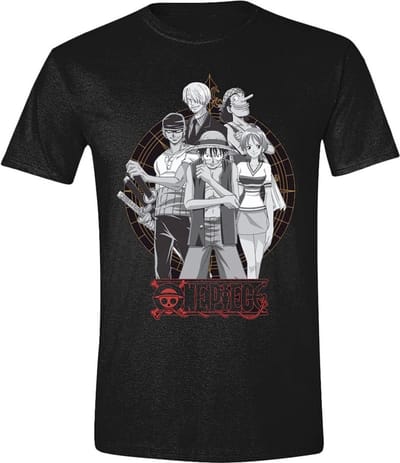 One Piece - Anime T-shirt - One Piece - Group - S tot XXL - zwart