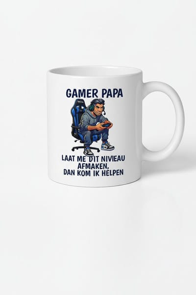Gamer Papa Koffiemok - Laat me dit niveau afmaken, dan kom ik helpen