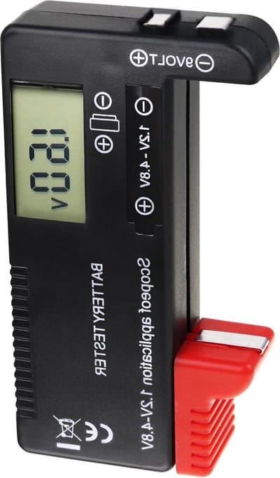 Accu Tester Universeel - Digitaal Accu Volt Checker voor AA AAA C D 9V 1.5V Knoopcelbatterijen - Huishouden Accu Leven Niveau Testers