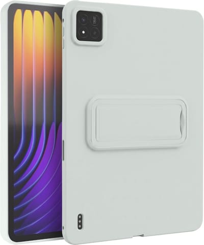 Avizar Hoesje Geschikt Voor Xiaomi Pad 7 / Pad 7 Pro Bimateriaal met Versterkte Hoeken en Standaard, Muntgroen