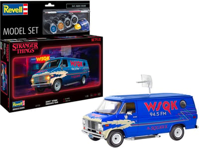 Revell Modelbouwpakket Militaire voertuigen - 67732 Stranger Things - GMC WSQK Squawk Van - Amerikaanse Bestelwagen - Model Set Plastic - 1:25 - Modelbouw