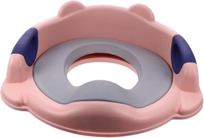 Toiletverkleiner - Potty training - Zindelijkheidstraining - Met PU kussen - 348 x 37 x 18 cm - Roze