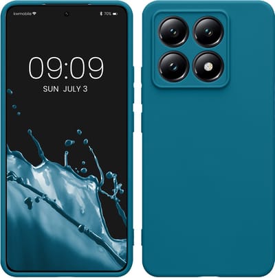 kwmobile telefoonhoesje geschikt voor Xiaomi 14T - Hoesje voor smartphone - Precisie camera uitsnede - In Caribisch blauw